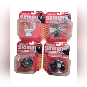 Skibidi Toilet Series - Kids Toy Set Of 4 - NWT